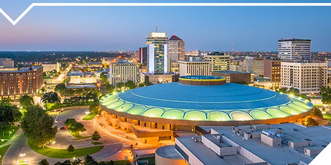 Wichita Kansas Skyline